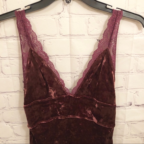 NWT Free People crushed velvet cami dress - Picture 5 of 6